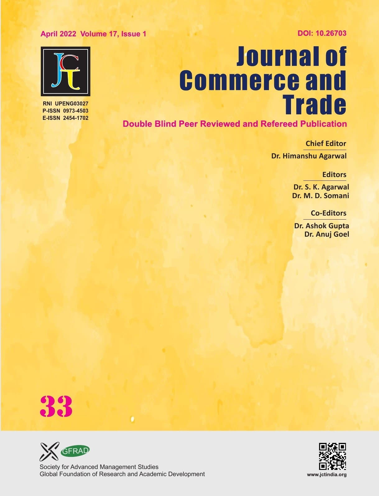 View Vol. 17 No. 1: April 2022